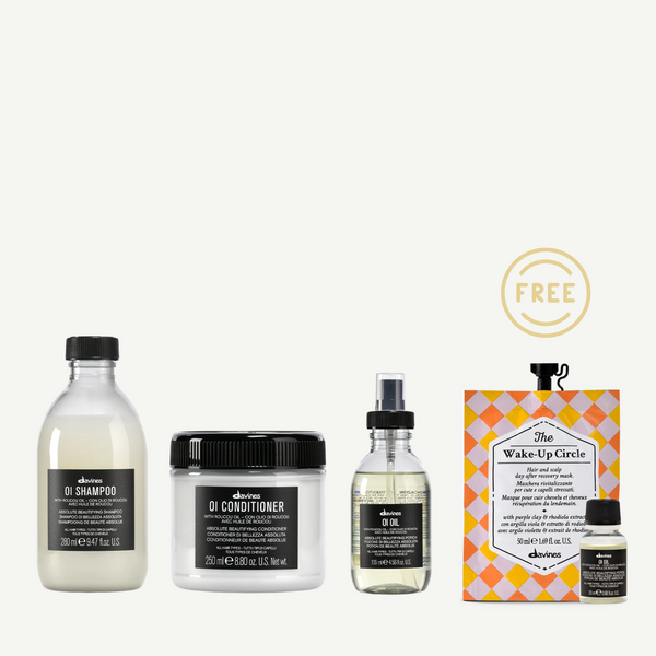Davines OI Shampoo 280ml + OI Conditioner 250ml +  OI Oil 135ml FREE Instant Hair Mask + OI Oil 20ml