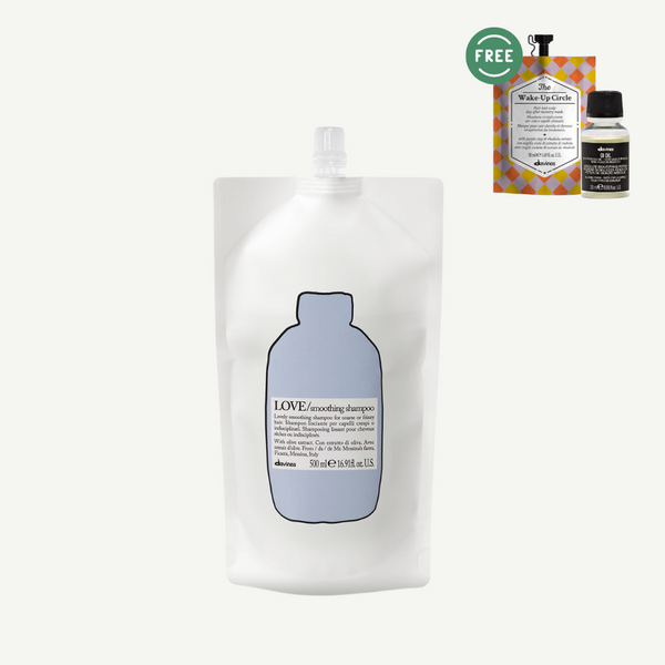 Davines LOVE Smoothing Shampoo Refill 500ml | FREE TCC Wake up Hair mask & Oi OIl 20ml