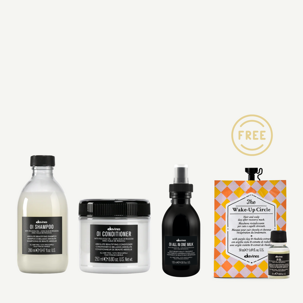 Davines OI Shampoo 280ml + OI Conditioner 250ml + OI All-In-One Milk 135ml  FREE Instant Hair Mask + OI Oil 20ml