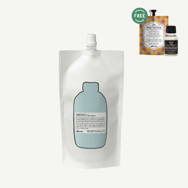 Davines MINU Shampoo Refill 500ml | FREE TCC Wake up Hair mask & Oi OIl 20ml