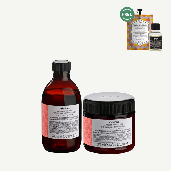 Davines ALCHEMIC Shampoo + Conditioner in RED I FREE TCC Wake up & Oi Oil 20ml