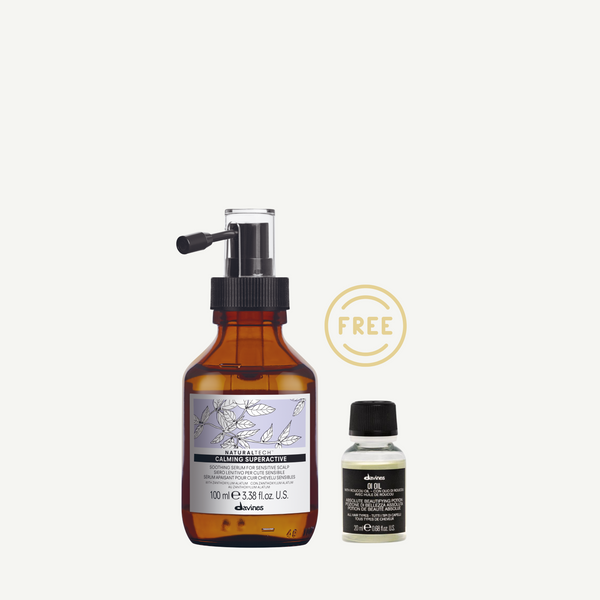 Davines NaturalTech CALMING Superactive Serum 100ml FREE OI Oil 20ml