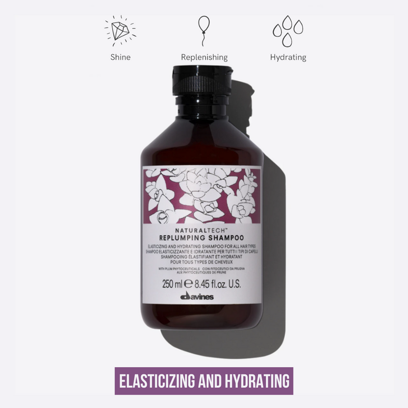 Davines NaturalTech REPLUMPING Shampoo 250ml – DAVINES I Davines NaturalTech REPLUMPING Shampoo 250ml – DAVINES I