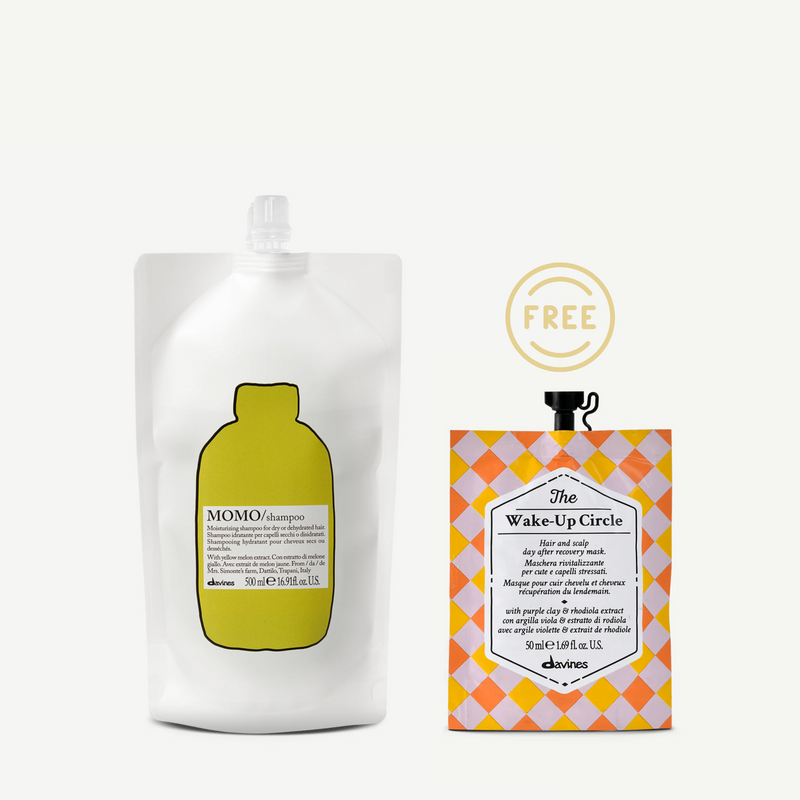 Davines MOMO Shampoo Refill 500ml FREE Instant Hair Mask