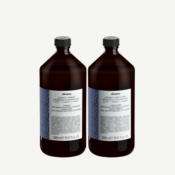 Davines ALCHEMIC Shampoo + Conditioner in SILVER 1000ml