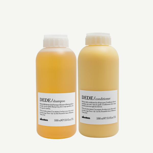 Davines DEDE Shampoo + Conditioner 1000ml I Gentle Cleansing (Delicate Hair)