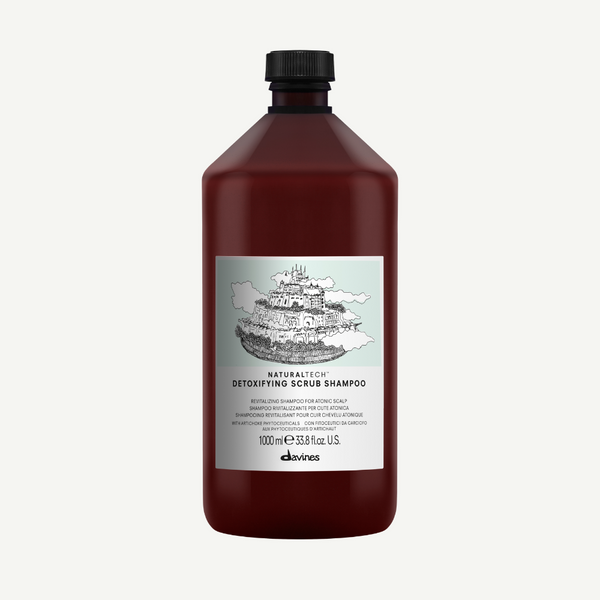 Davines NaturalTech DETOXIFYING Scrub Shampoo 1000ml | With Freebie