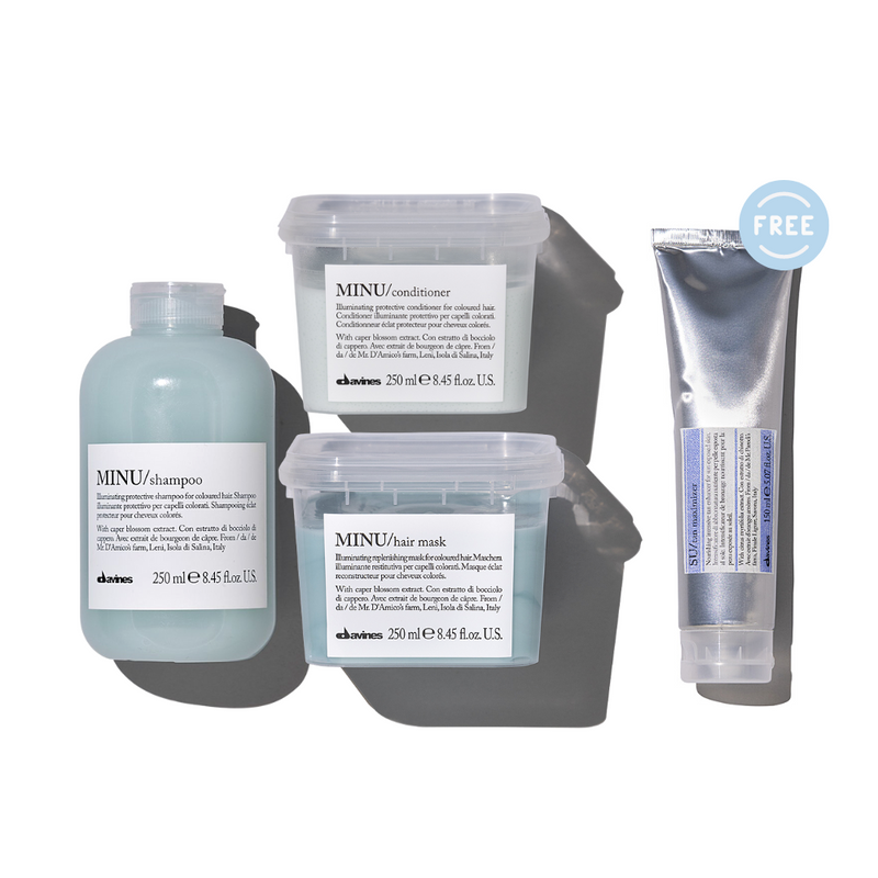 Davines Minu Shampoo 250ml Minu Conditioner 250ml Minu Hair