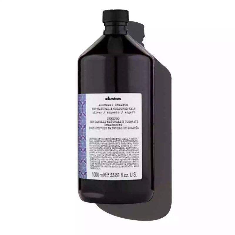 Davines ALCHEMIC Shampoo in SILVER 1000 ml I Purple (Anti-Brassy) | FREE Colour Conditioner