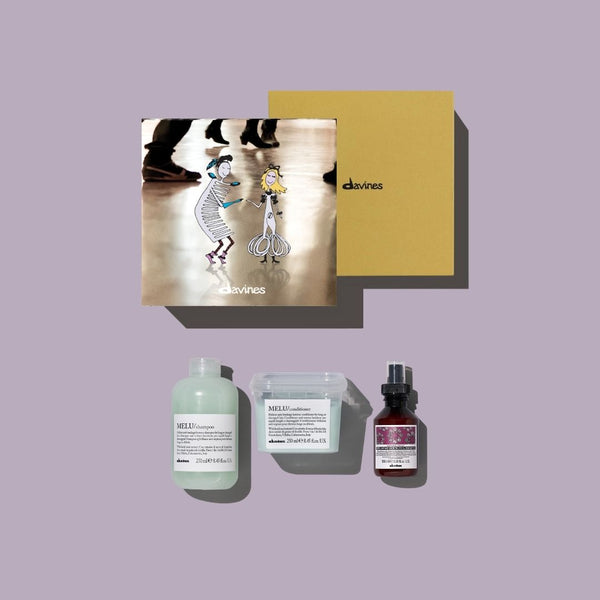 Davines MELU Shampoo + Conditioner + REPLUMPING Hair Filler Superactive