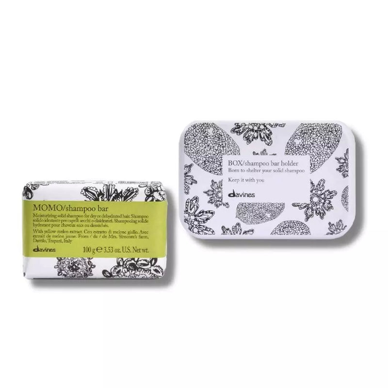 Davines MOMO Shampoo Bar with Case