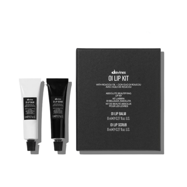 Davines OI Lip Kit | Lip Scrub + Lip Balm